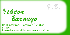 viktor baranyo business card